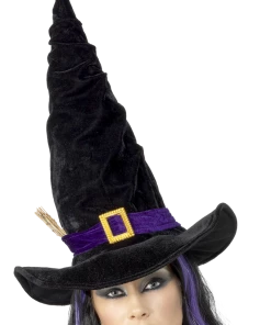 Smiffys Accessories Witch Or Wizard Hat With Twig