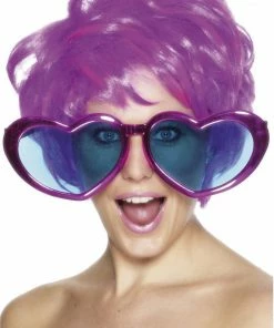 Smiffys Giant Heart Glasses Accessory