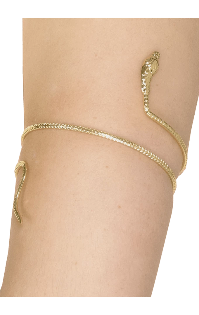 Smiffys Greek And Roman Gold Snake Bracelet Accessory
