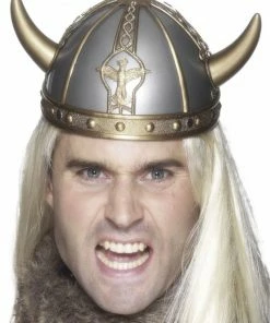 Smiffys Horned Viking Helmet Accessory