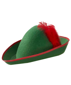 Bristol Novelty Green Robin Hood Hat Accessory Accessories