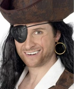 Smiffys Pirate Eyepatch And Earring Accessory Set Pirates