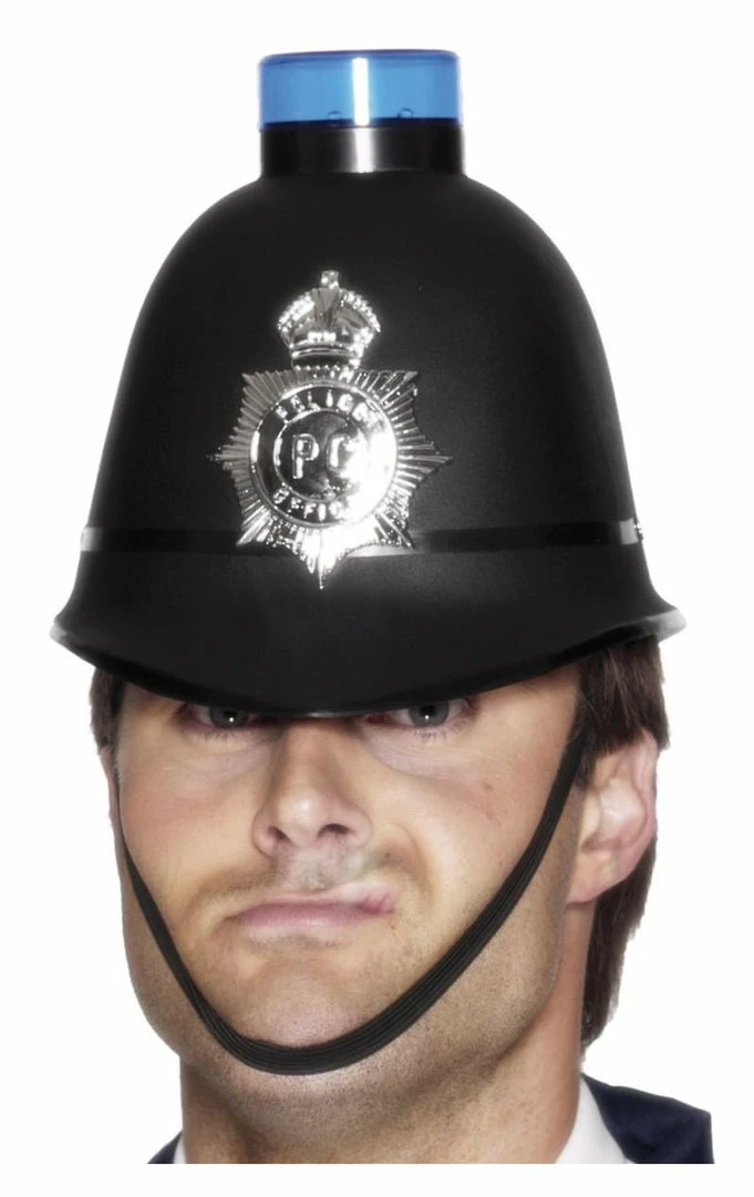 Smiffys Flashing Policeman Helmet Accessories