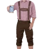California Costumes Oktoberfest Lederhosen Kit