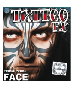 Tinsley Transfers Tribal Zebra Temp Tattoo
