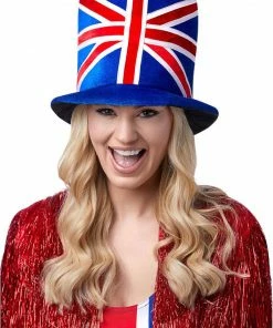 Generic Around The World Adult Unisex Union Jack Top Hat