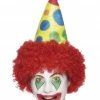 Smiffys Clown Hat With Wig Accessories
