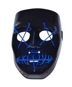 Bristol Novelty Anarchy Light-Up Plastic Mask