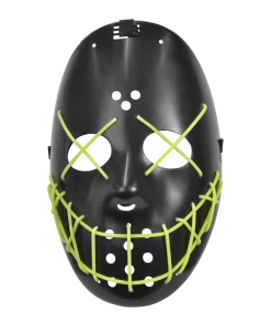 Bristol Novelty Accessories Anarchy Glow Plastic Mask
