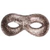 Generic Masks Small Silver Glitter Domino Facepiece