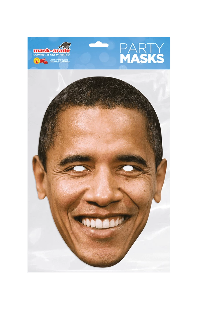 Mask-Arade Celebrity Barack Obama Paper Mask