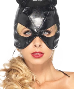 Leg Avenue Faux Leather Cat Mask