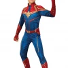 Rubies All Girls Costumes Kids Captain Marvel Hero Suit Costume
