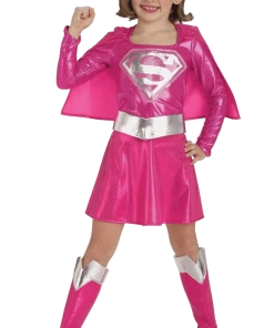 Rubies Childrens Pink Supergirl Costume