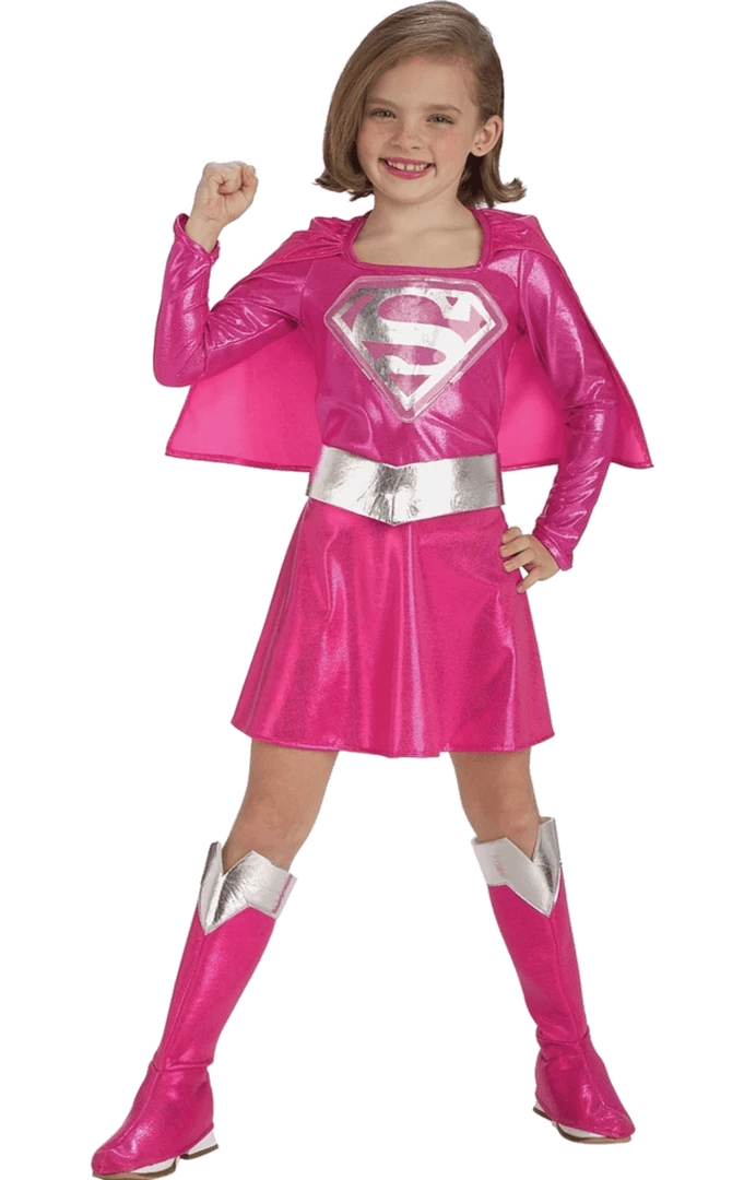 Rubies Childrens Pink Supergirl Costume