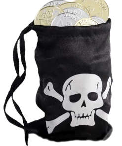 Smiffys Pirate Coin Bag With Coins
