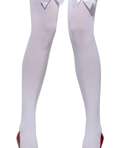 Smiffys White Stockings With Bow Alice In Wonderland