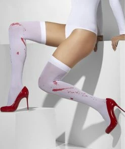Smiffys Clowns Adult Blood Stained Thigh Highs