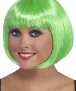 Morris Costumes Accessories Babe Neon Green Wig
