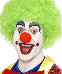 Bristol Novelty Accessories Green Clown Afro Wig