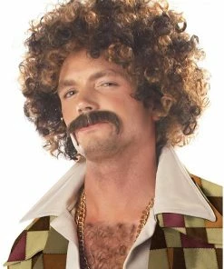 California Costumes Disco Dirt Bag Wig & Moustache