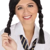 Bristol Novelty School Girl Black Wig Accessories
