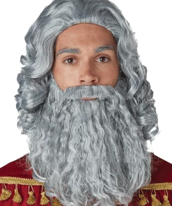 California Costumes Grey Biblical King Wig And Beard