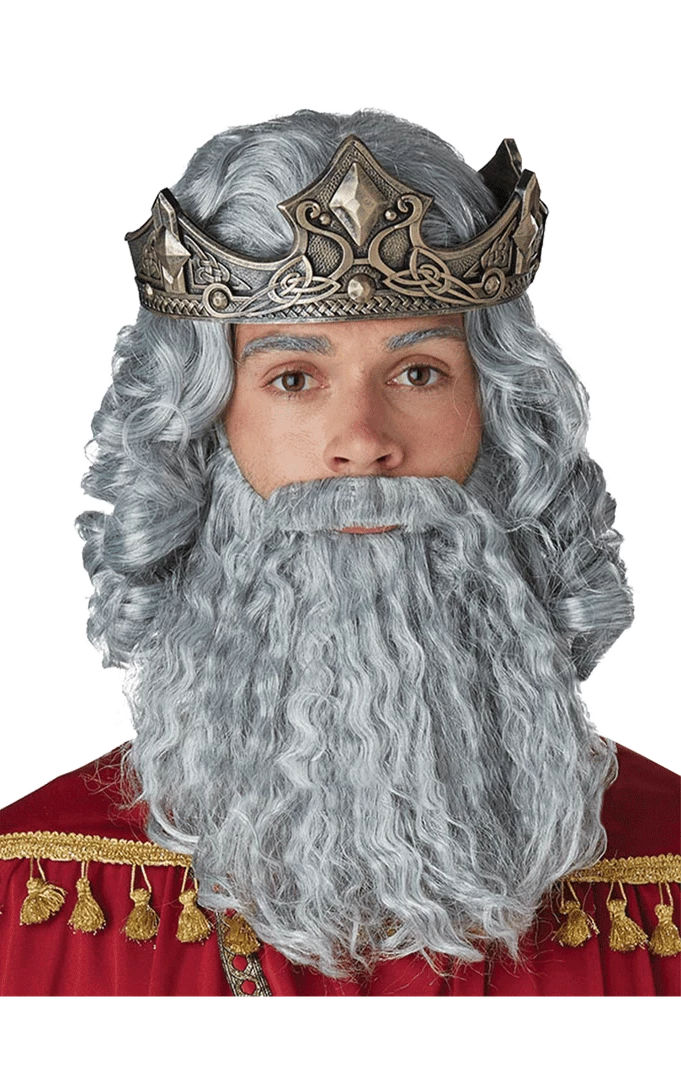 California Costumes Grey Biblical King Wig And Beard