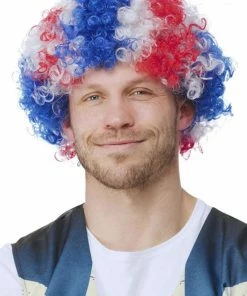 Generic Unisex Union Jack Afro Wig Masks