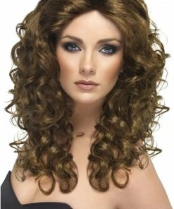 Smiffys Brown Glamour Wig