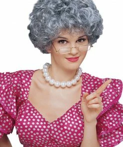 Generic Mom Short Grey Wig Accessories
