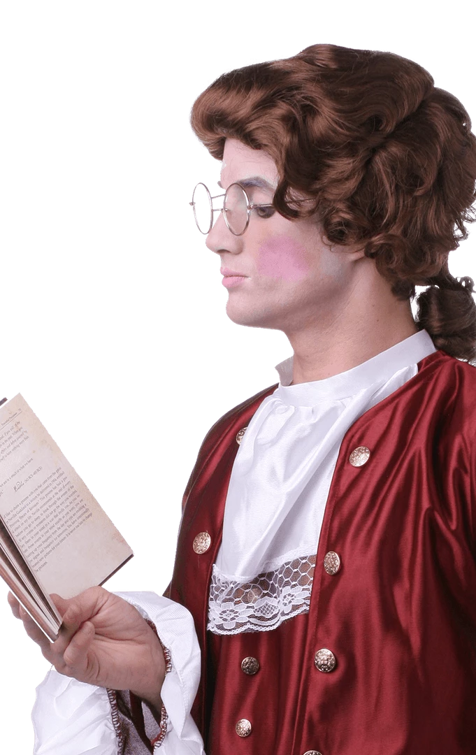 West Bay Inc Accessories Colonial Man Brown Wig