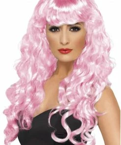 Smiffys Siren Pink Wig Accessories