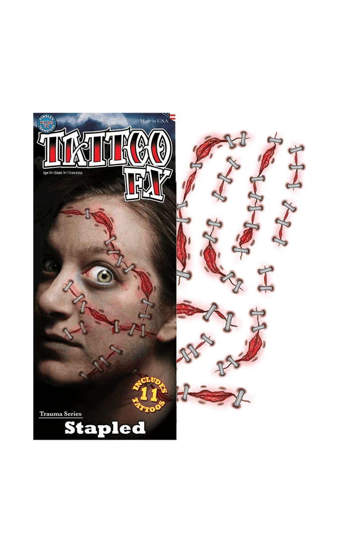 Tinsley Transfers Stapled Trauma Tattoo Accessory Accessories