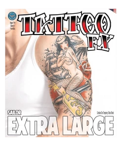 Tinsley Transfers Accessories Extra Large Sailor Girl Tattoo Accessory