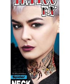 Tinsley Transfers Spider Neck Tattoo FX Accessories