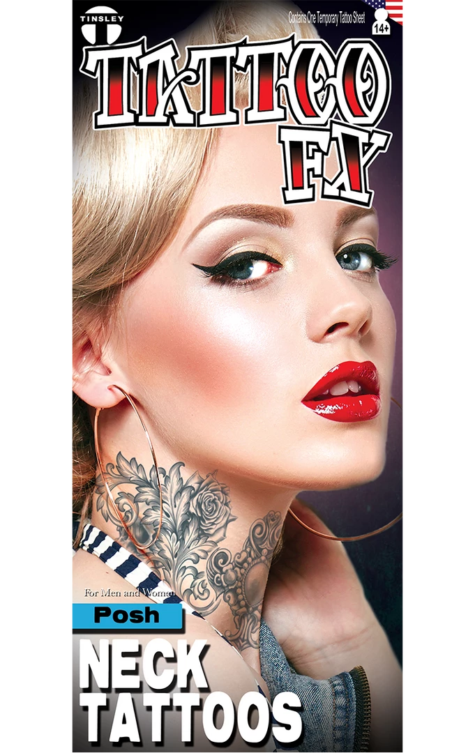 Tinsley Transfers Accessories Posh Neck Tattoo FX
