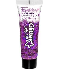 PaintGlow Purple Iridescent Chunky Glitter Gel