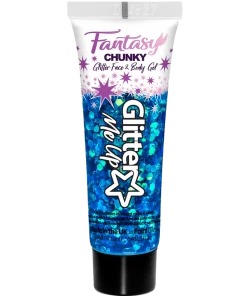 PaintGlow Blue Iridescent Chunky Glitter Gel