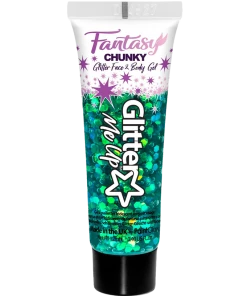 PaintGlow Green Iridescent Chunky Glitter Gel
