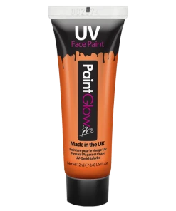 PaintGlow Orange UV Face And Body Paint