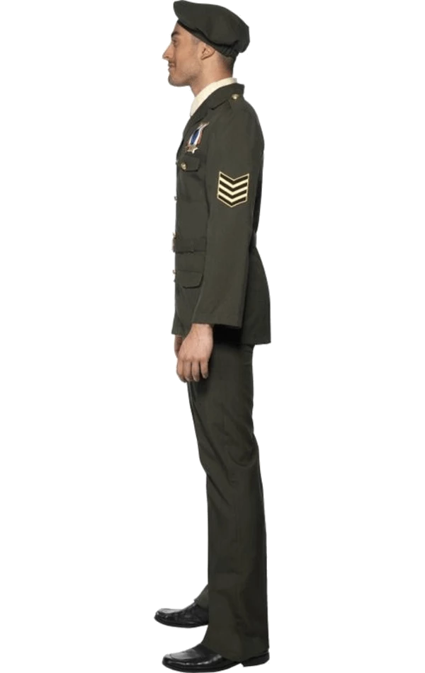 Smiffys Adult Men's Wartime Officer Costume