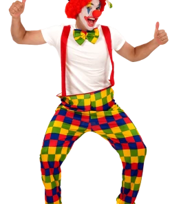 Smiffys Hooped Clown Costume Adults