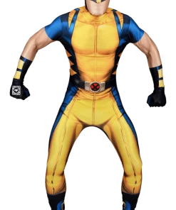Body Republic All Mens Costumes Deluxe Wolverine Morphsuit With Zappar