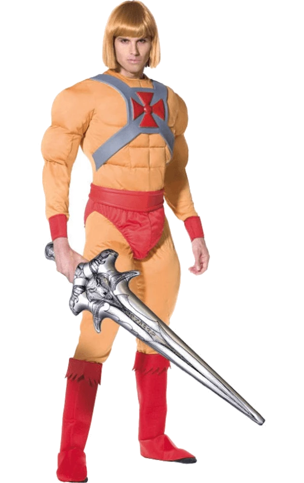 Smiffys All Mens Costumes Adult He-Man Super Hero Costume