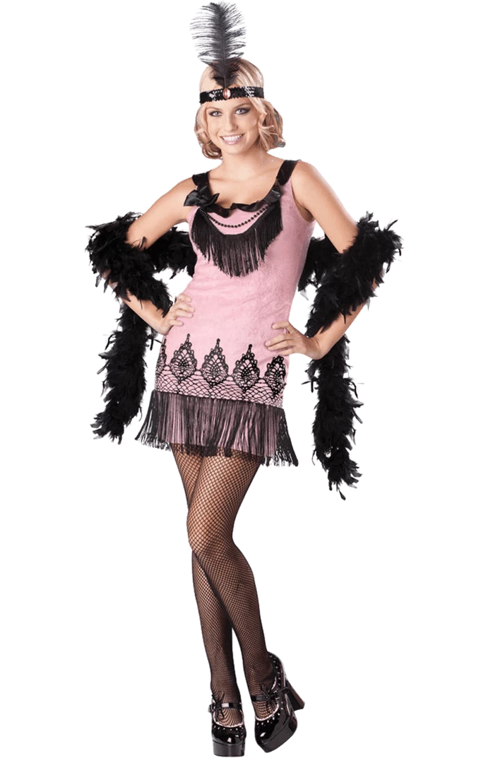 InCharacter Costumes Pink Flirty Flapper Costume All Womens Costumes