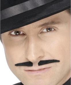 Smiffys Black Spiv Moustache Accessories
