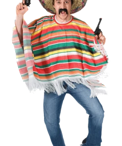 Orion Costumes Adult Rainbow Mexican Poncho