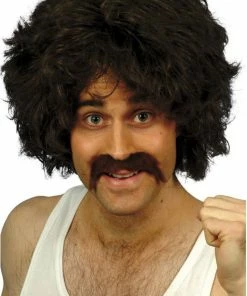 Smiffys All Mens Costumes 118 118 Wig & Moustache Set