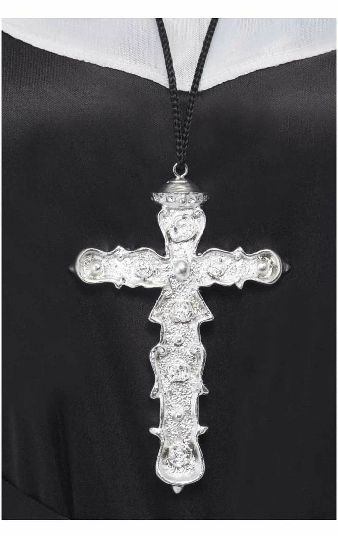 Smiffys Metallic Ornate Cross Nuns